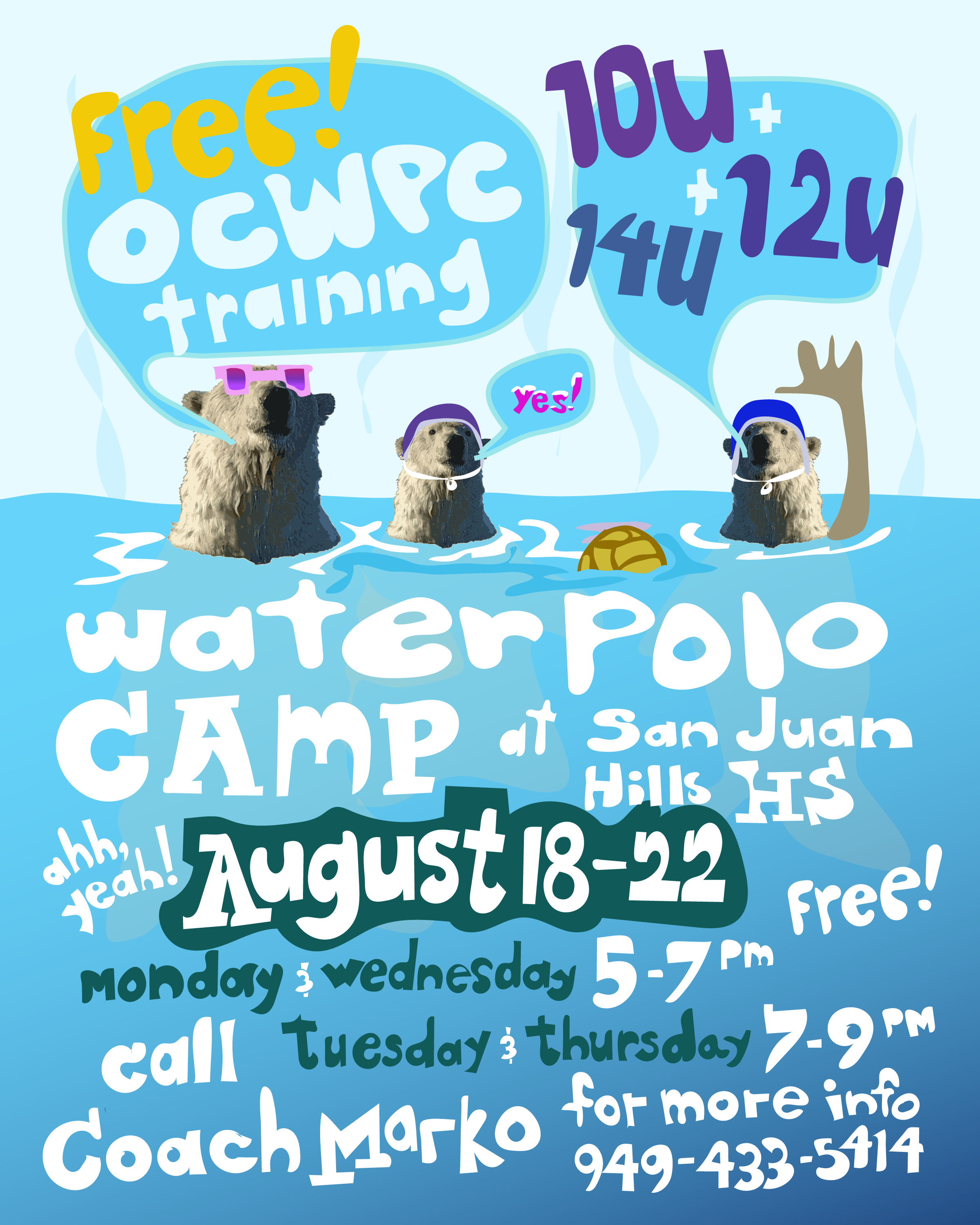 youth water polo flyer